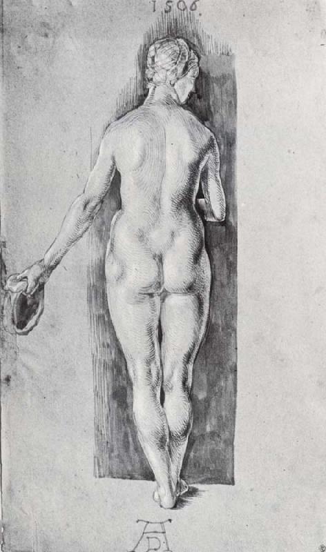 Albrecht Durer Nude Seen From Behind oil painting image